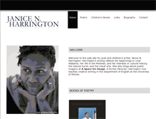 Tablet Screenshot of janiceharrington.com